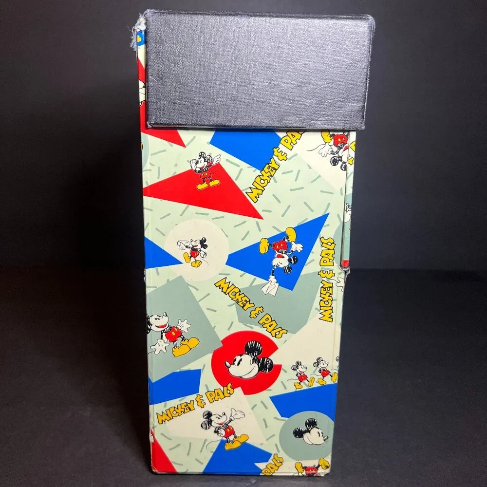 VTG RARE Walt Disney Applause Mickey Mouse File Organizer Storage Box 10 x 14